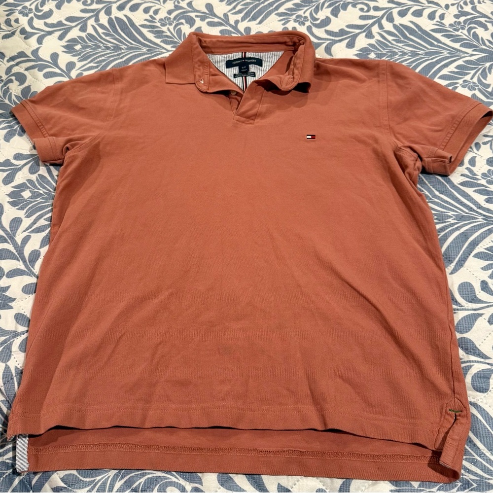 Tommy Hilfiger Men's Polo in Warm Rust